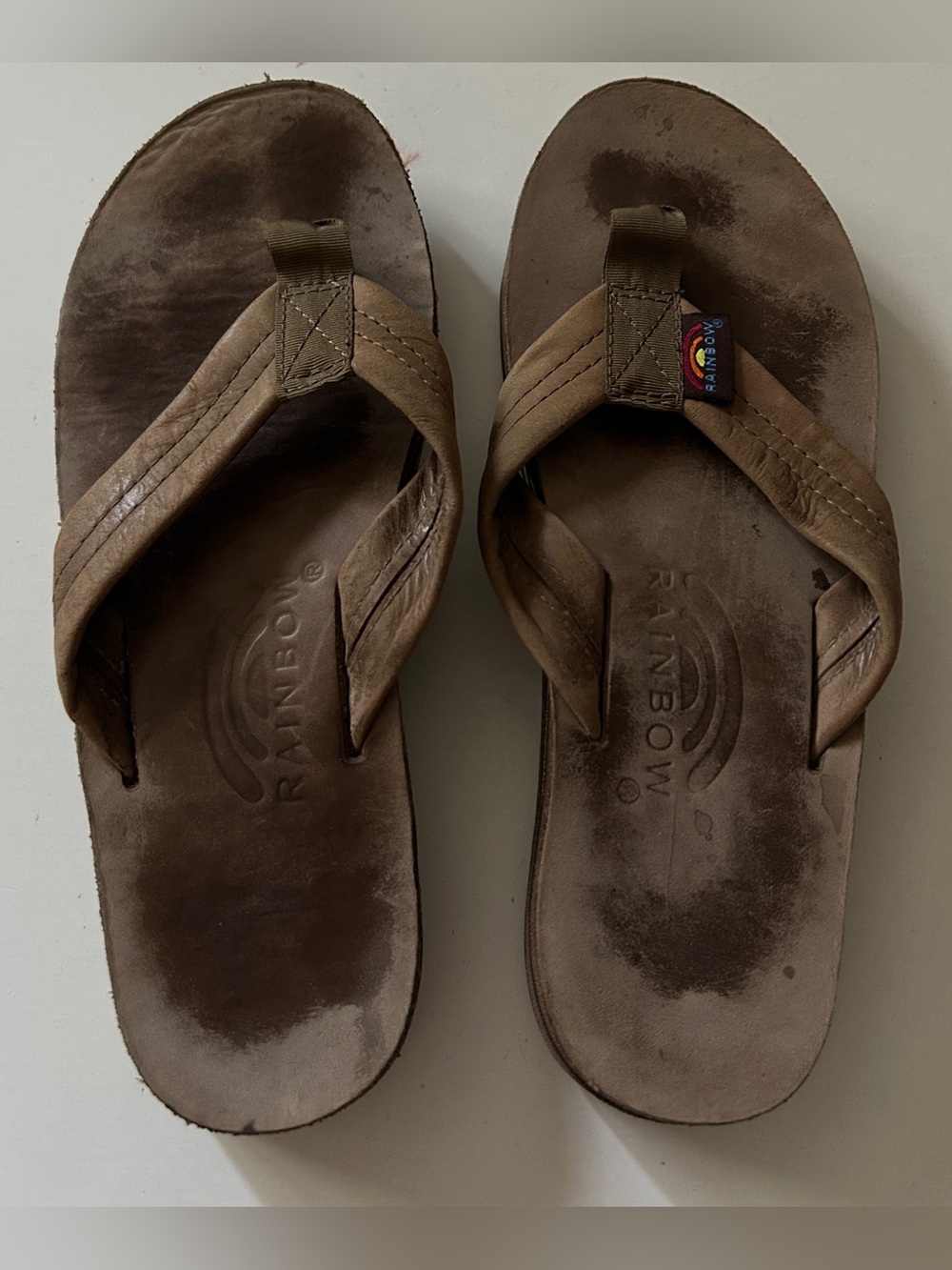 Rainbow Women’s leather sandals flip flops